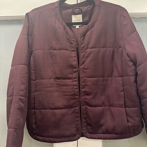 Gentle fawn Women's Burgundy Puffer Jacket